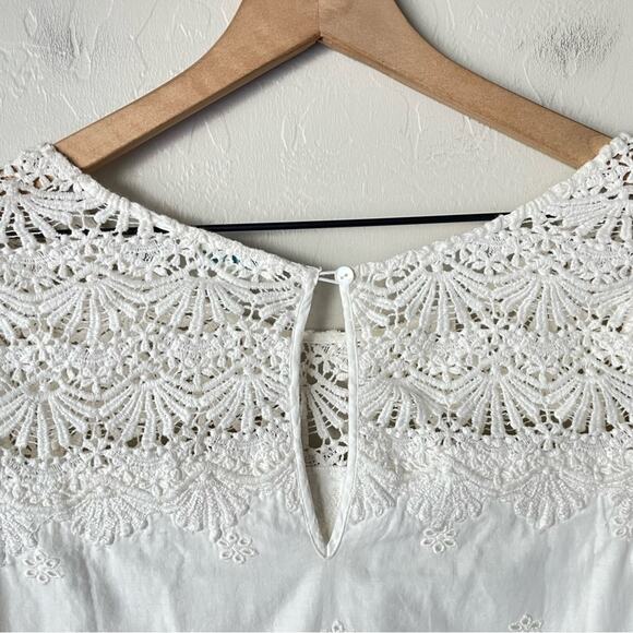 Sundance cotton lace eyelet shift dress NWT - Picture 6 of 10